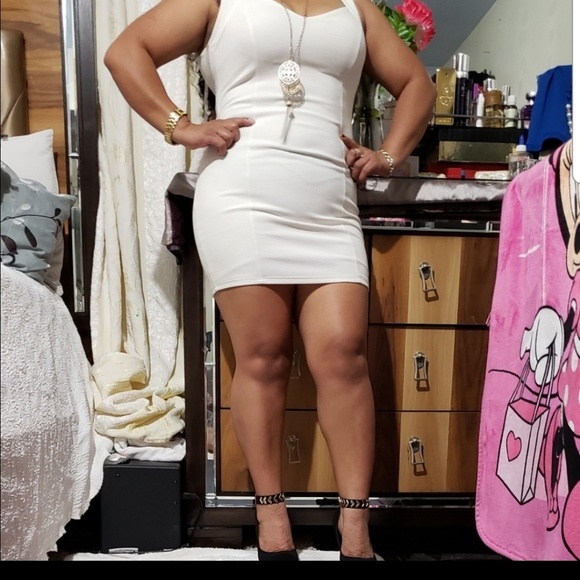 MINI DRESS WOMEN'S SIZE MEDIUM COLOR WHITE &GREEN - Picture 8 of 8